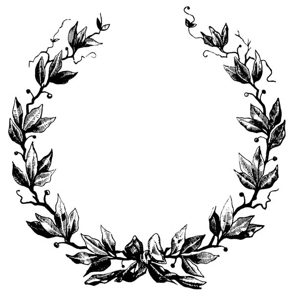 leaf wreath clip art - photo #15