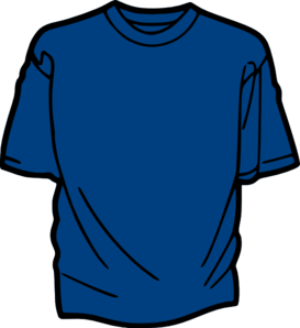 T Shirt Template Blue clip art - vector clip art online, royalty ...
