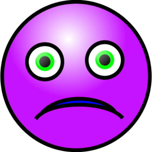 Emoticons Sad face - vector Clip Art