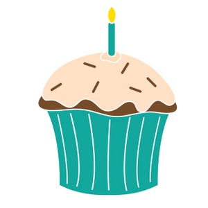 Cupcake Clipart Image - Birthday Cupcake