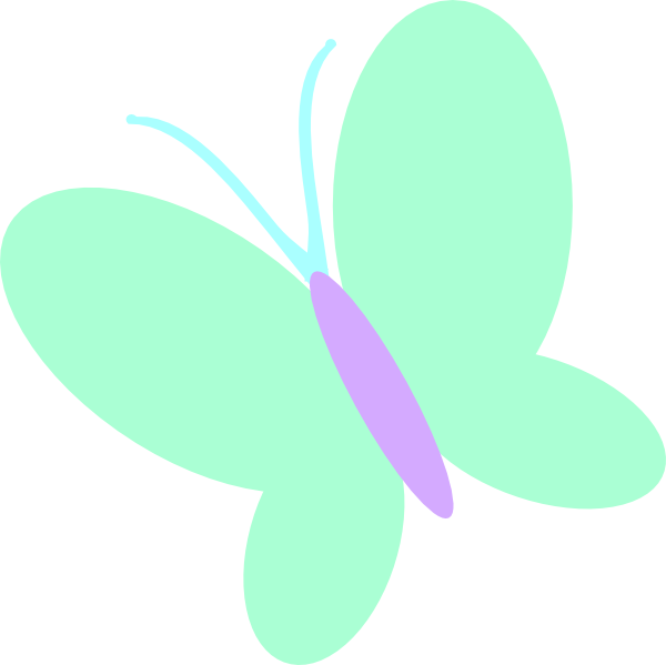 Green Butterfly clip art - vector clip art online, royalty free ...