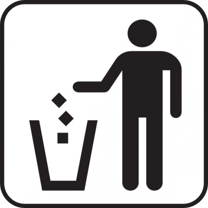 Trash Litter Box clip art vector, free vector images