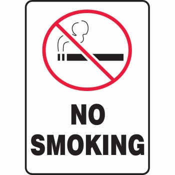 No Smoking Sign with Symbol - SGN625 | New Pig