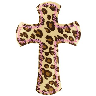 Creations of Grace Brown & Pink Cross Applique Iron-On | Shop ...