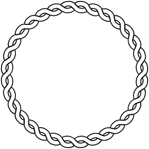 Rope border circle Clipart, vector clip art online, royalty free ...