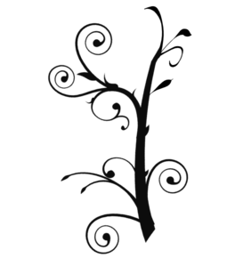 Branch Vine Swirl clip art - vector clip art online, royalty free ...