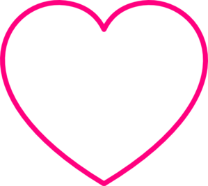 Gray Heart With Pink Outline Clip Art - vector clip ...