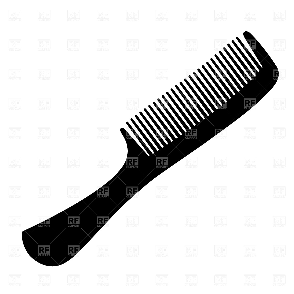 hair brush clipart black and white - photo #33