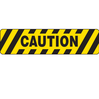 Caution Anti-Slip Floor Decal