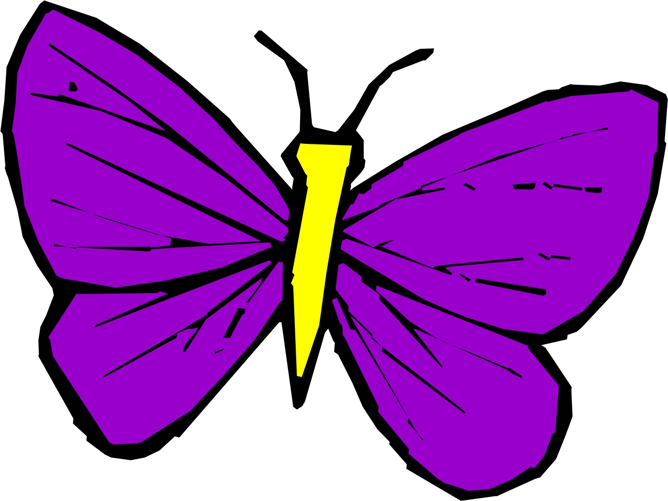 478 views Cartoon Butterfly Image