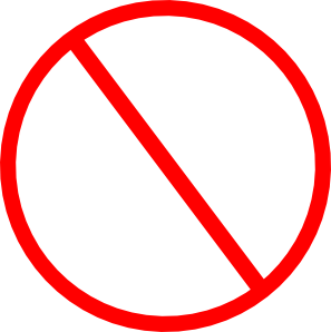 Clipart prohibited symbol