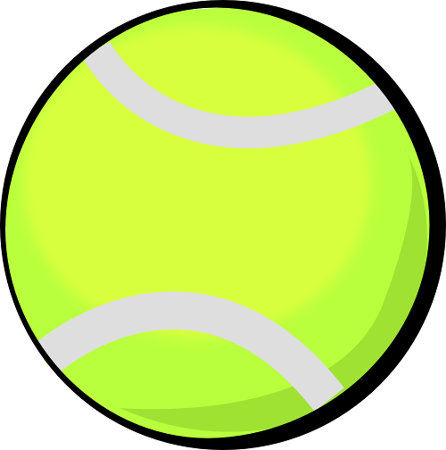 Green Outline Tennis Ball Clipart - Cliparts and Others Art ...
