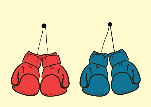 Boxing Gloves Hanging Clip Art, Vector Images & Illustrations