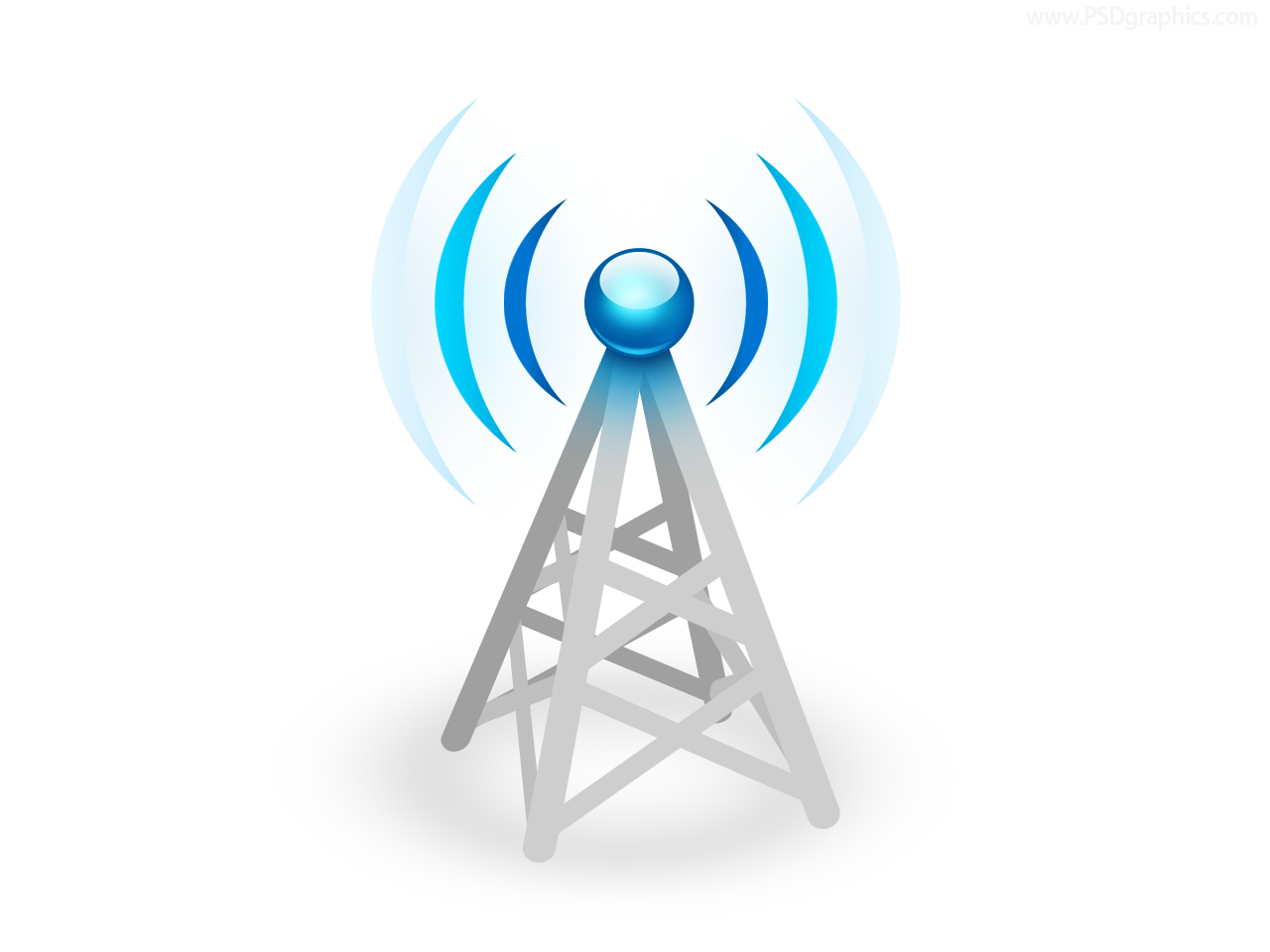 Network antenna icon PSD | PSDGraphics