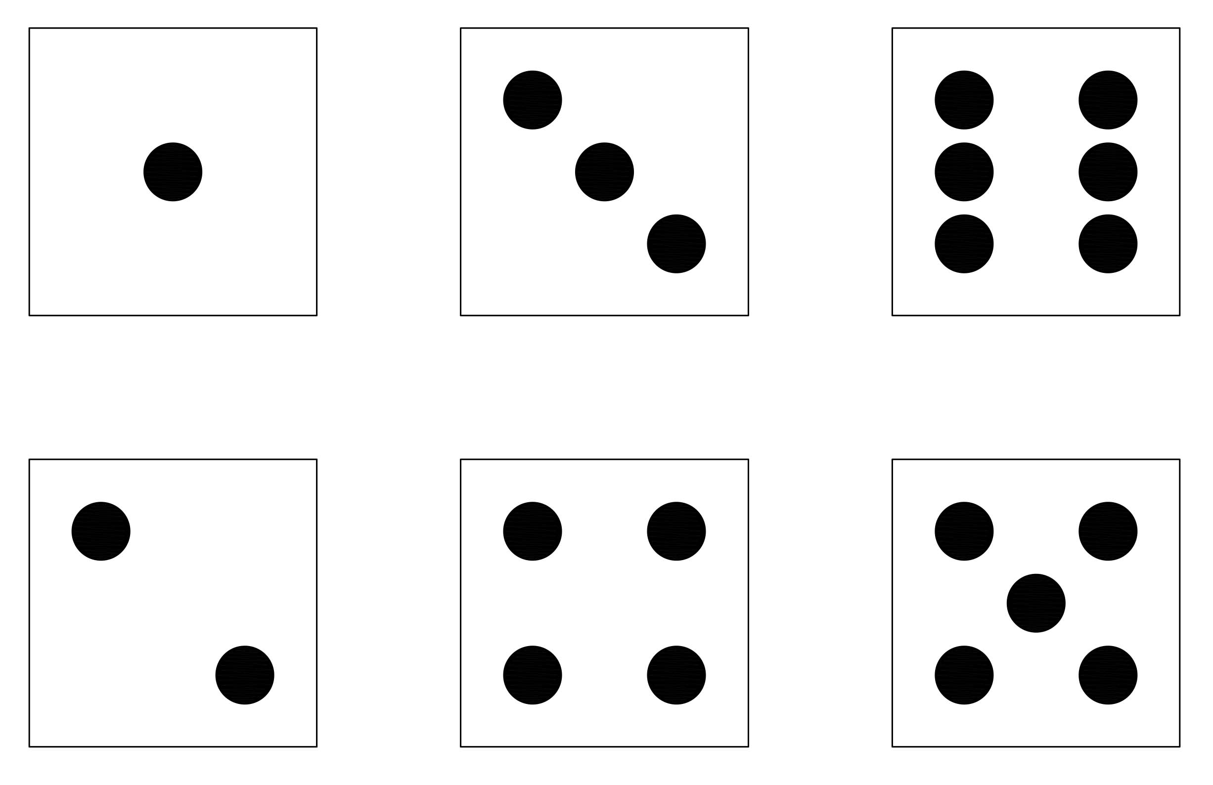 6 Dice Face Clipart