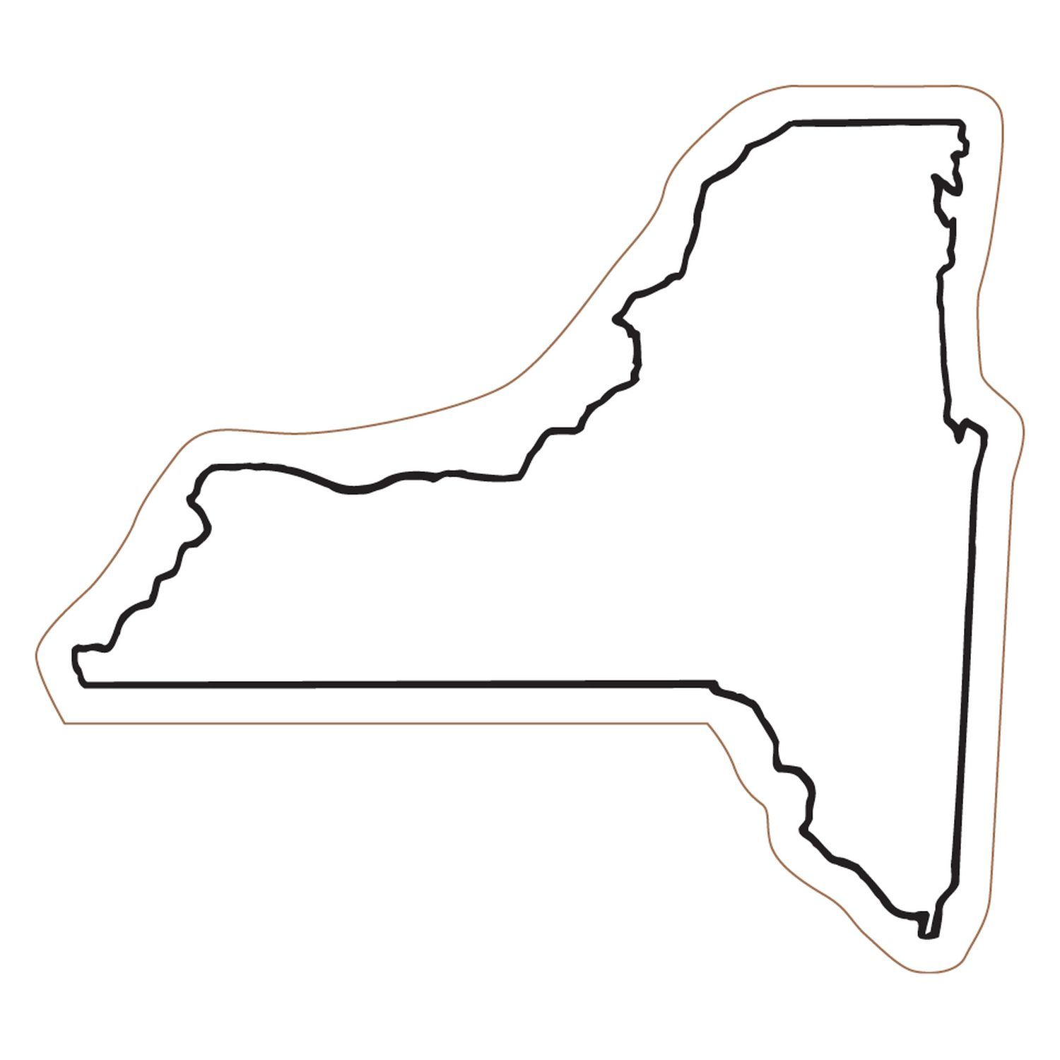Best Photos of New York State Outline Shape - New York State ...