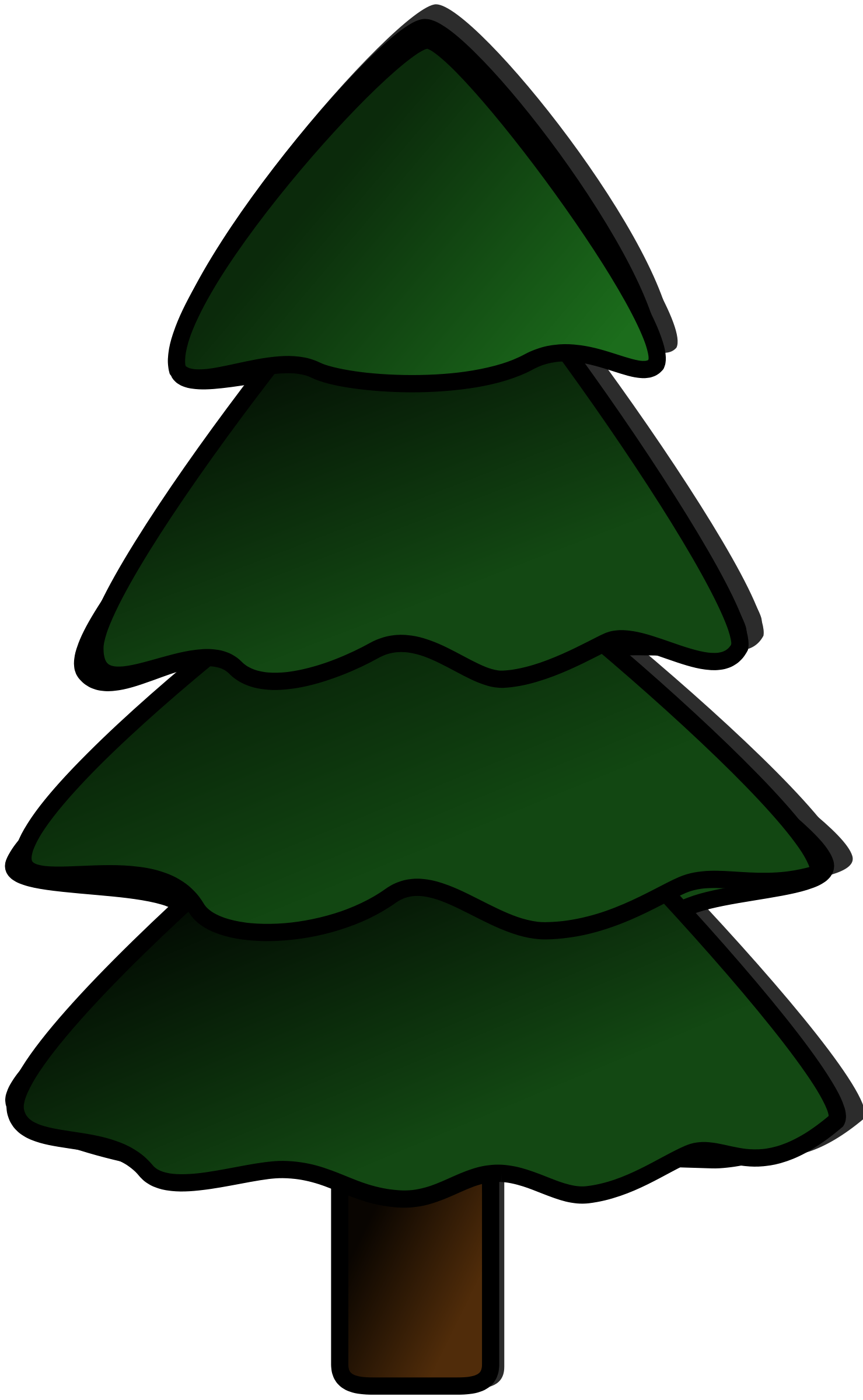 Pine tree logo clipart