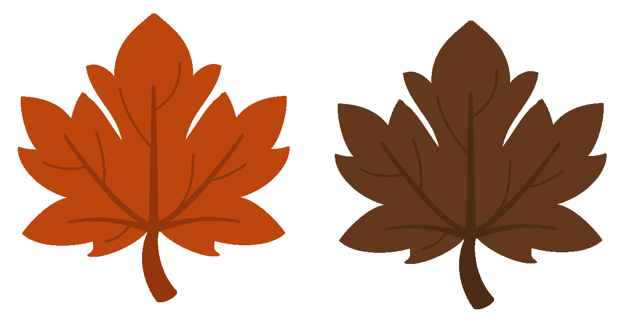 Outline of things of fall clipart