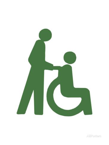 Person Pushing Someone in Wheelchair Prints by Pop Ink - CSA ...