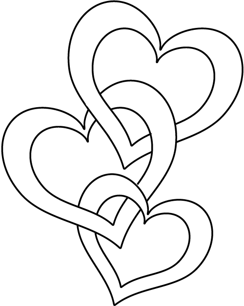 Heart balloons, Balloons and Colouring pages