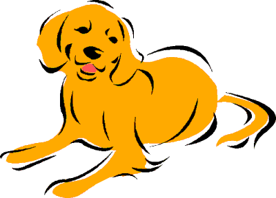 Yellow Lab Dog Clipart