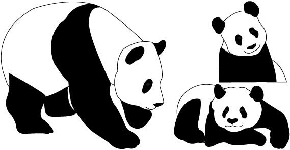 Free clipart panda bear