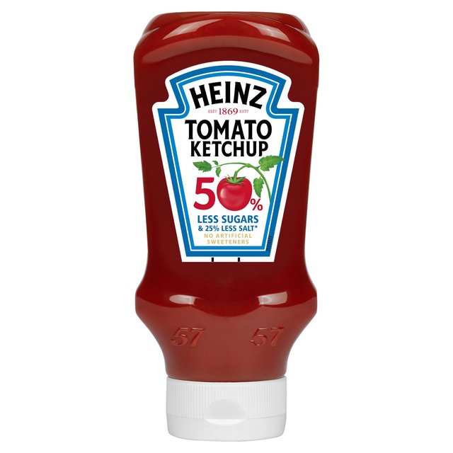 Heinz Tomato Ketchup Reduced Sugars & Salt 555g from Ocado