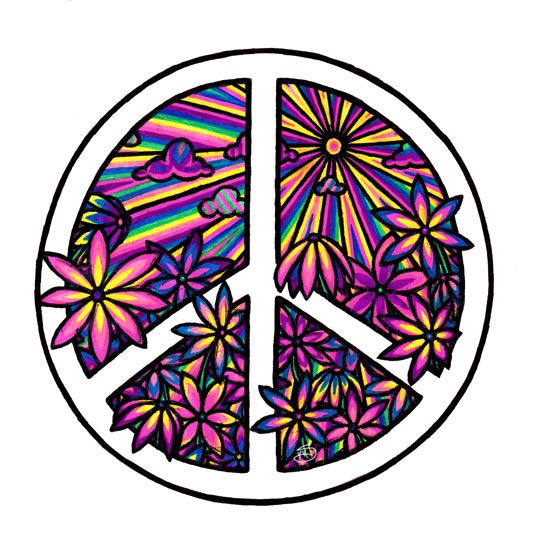 Peace Sign Art | Peace Signs, Hippy ...
