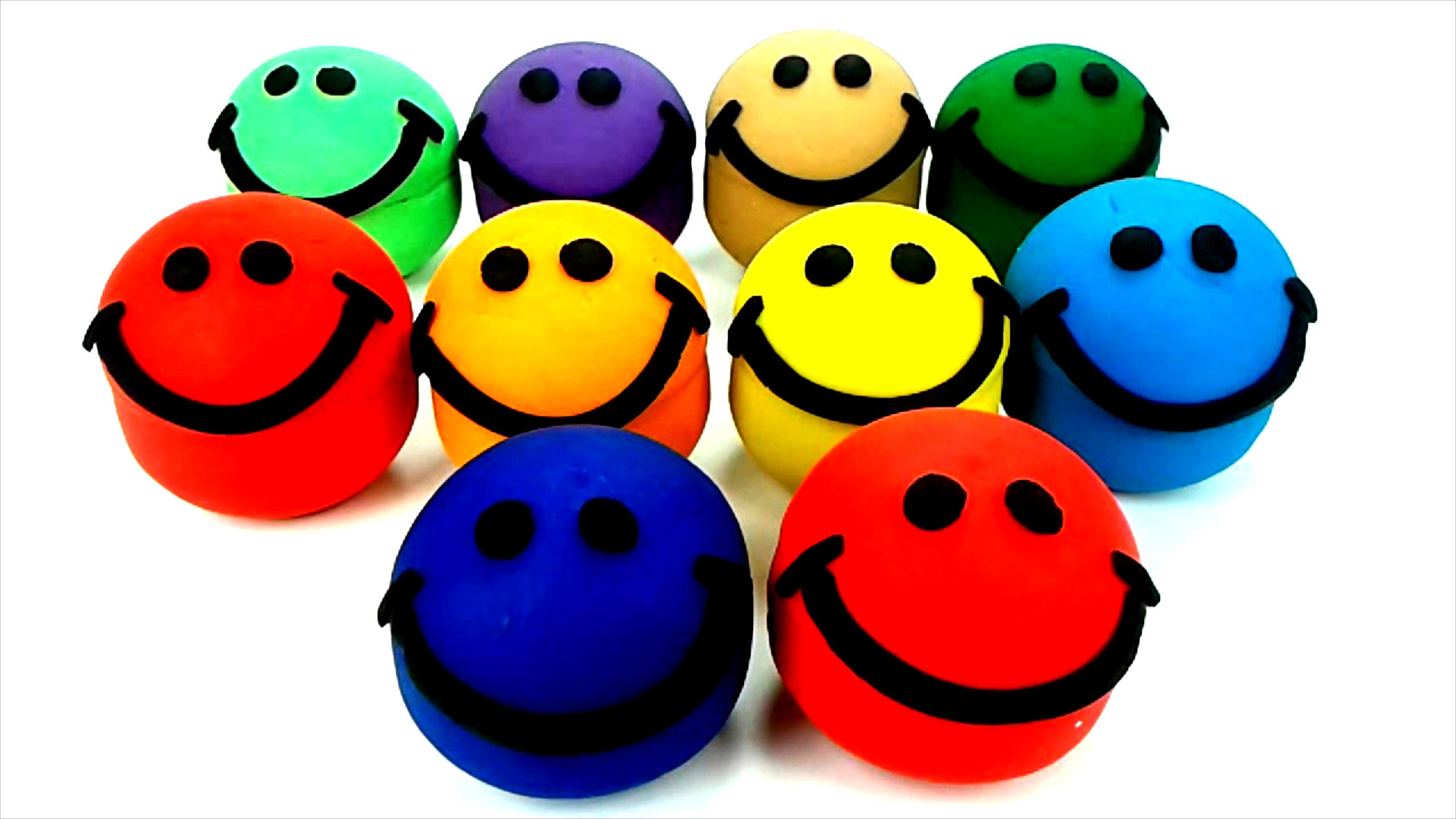 Play and Learn Colours with Play Dough Smiley Face - Fun ...