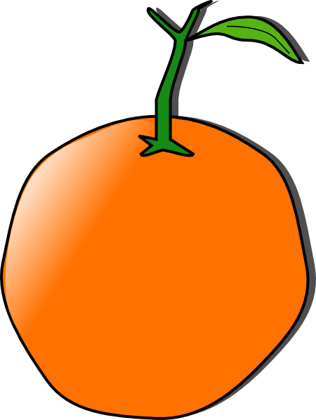 Orange Fruit Stencil - ClipArt Best