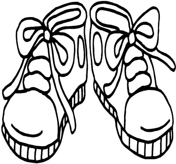 Kids Drawing Shoes Coloring Page: Kids Drawing Shoes Coloring Page ...