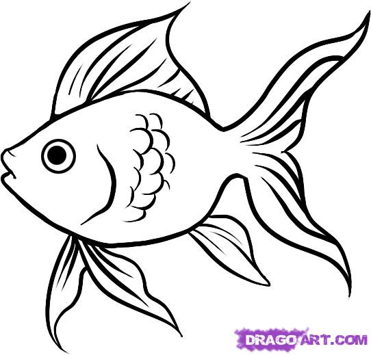 Goldfish Coloring Pages Coloring Pages on ColoringBase