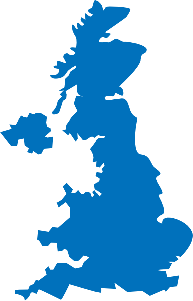 The uk clipart map