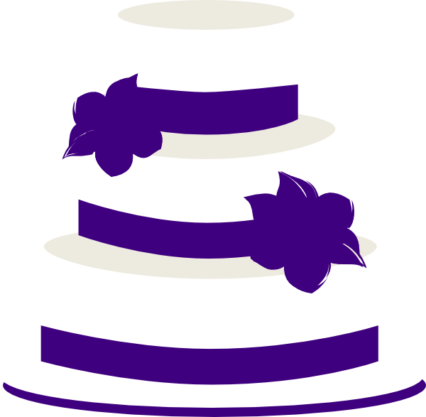 Purple Cake Clipart