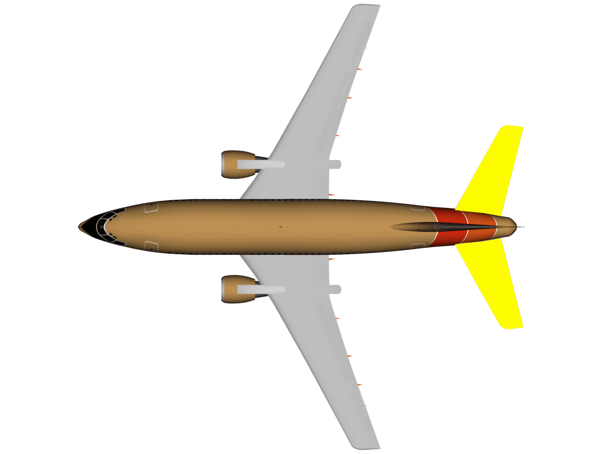 clipart airplane top - photo #3