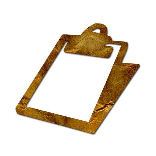 Tilted Clipboard Icon #109123 » Icons Etc