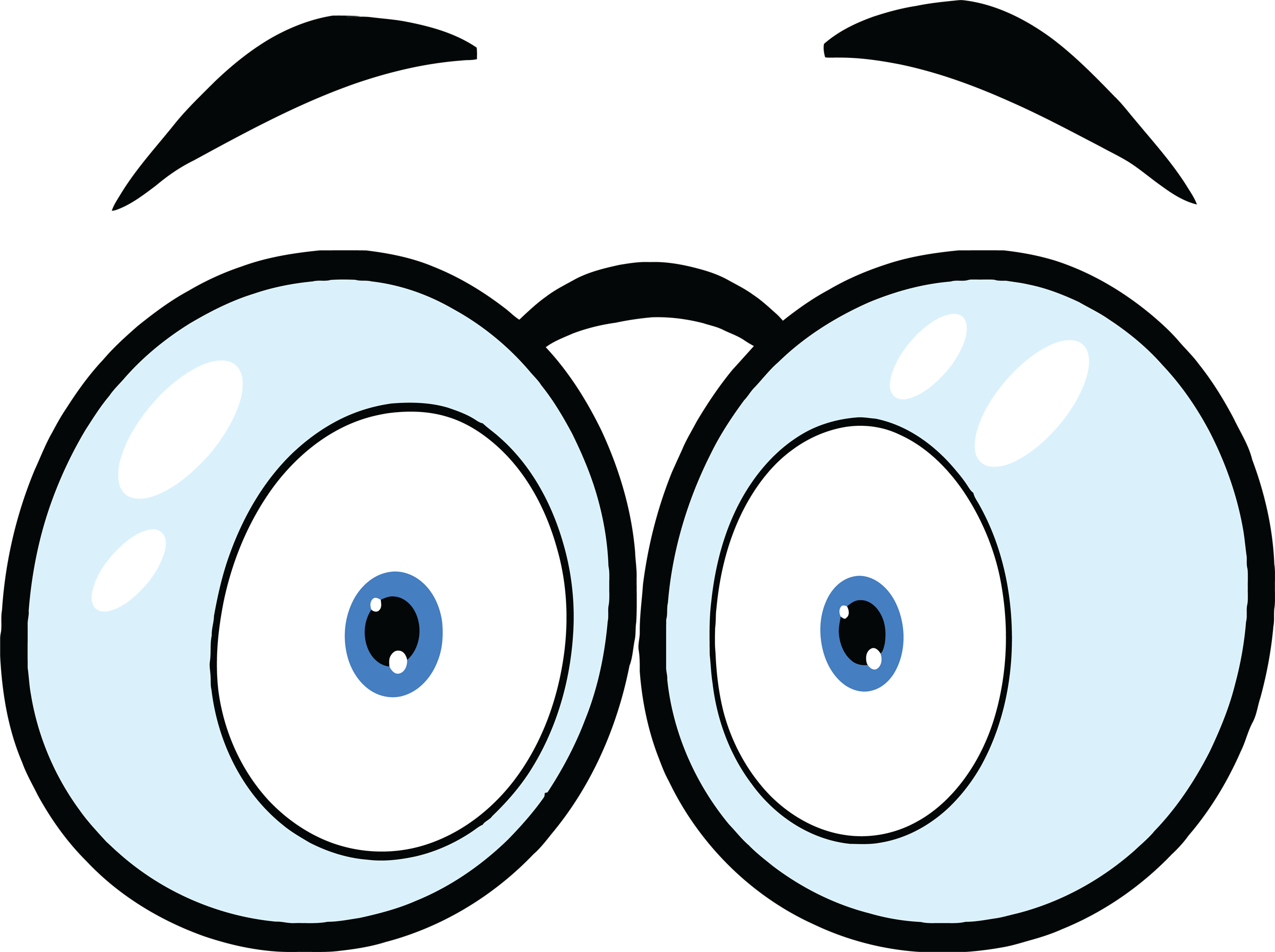 Comic Book Cartoon Eyes Clip Art August 9th 2011