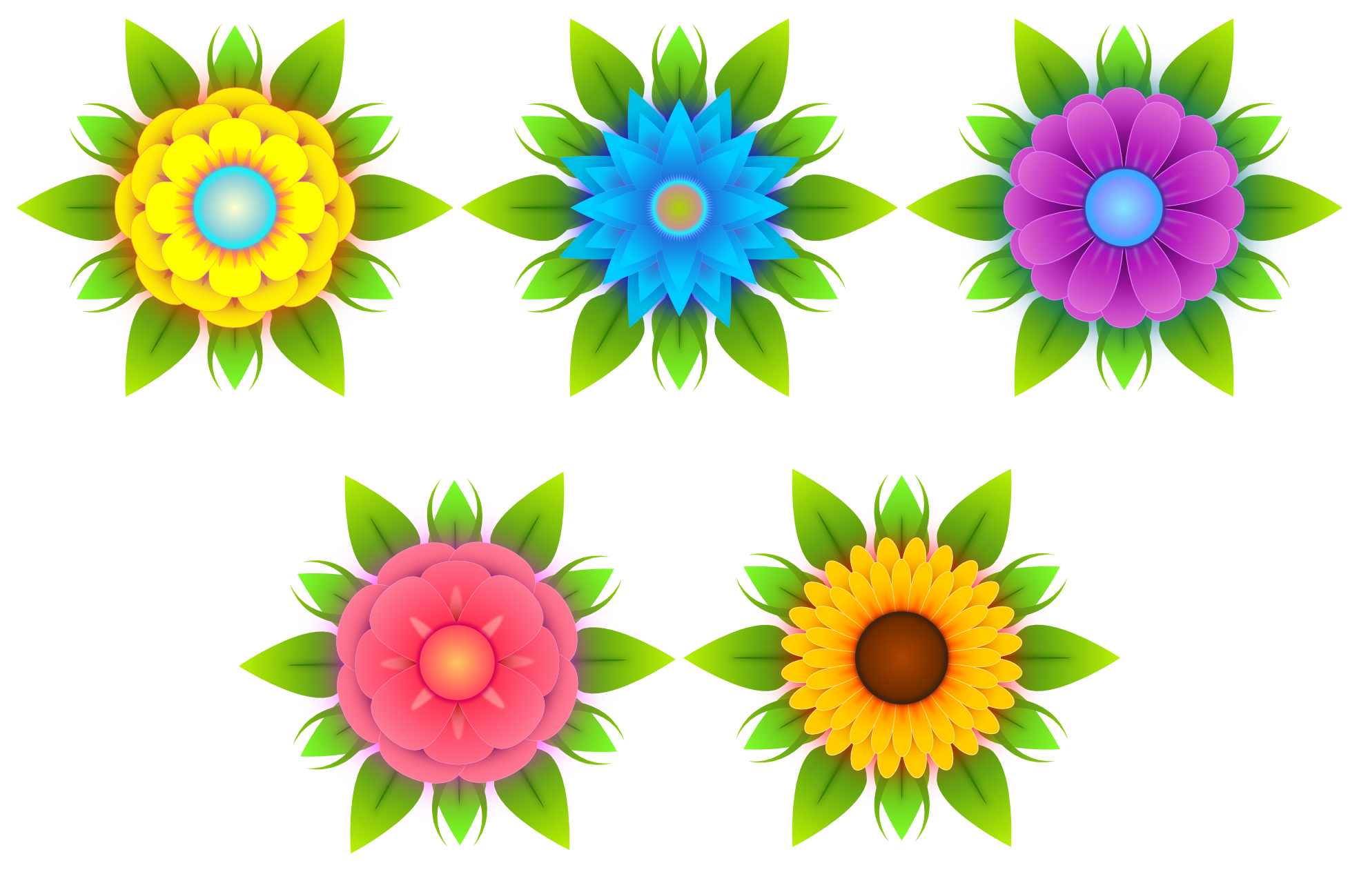 Clip Art: Flowers Scalable Vector Graphics SVG