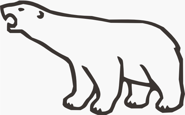 Polar Bear clip art - vector clip art online, royalty free ...