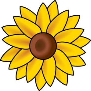 Sun Flower clip art - vector clip art online, royalty free ...