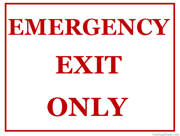 exit only clipart - photo #13