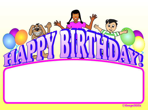 Happy birthday clip art animated