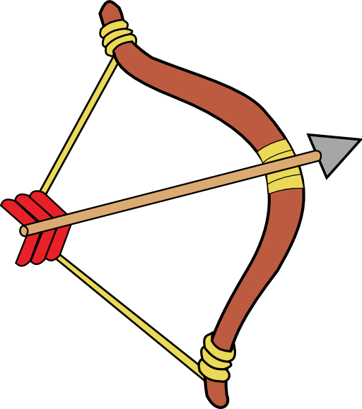 A bow and arrow clipart
