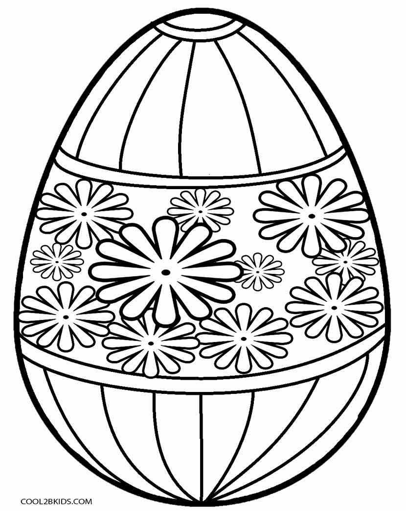 Printable Easter Egg Coloring Pages For Kids | Cool2bKids