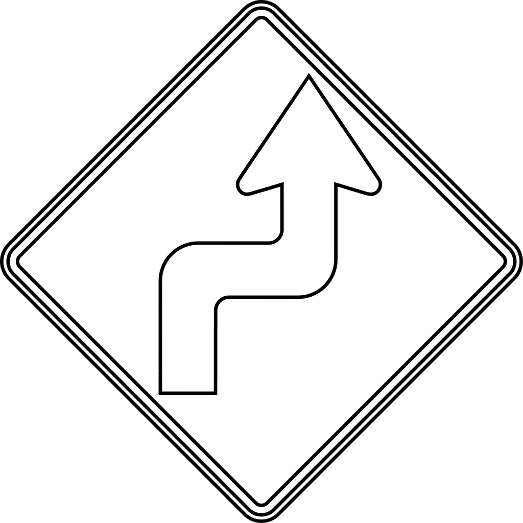 Street Sign Coloring Page Clipart