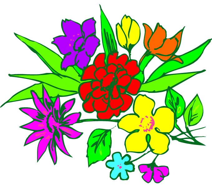 Cute flower bouquet clipart free - ClipartFox