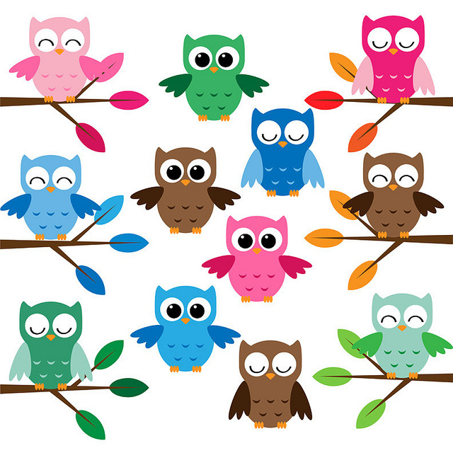 owl animated clip art - photo #35