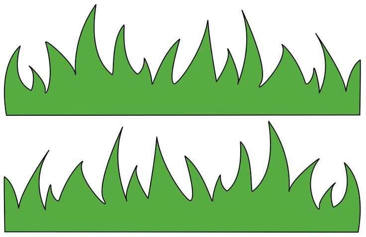 Grass Template For Kids ClipArt Best