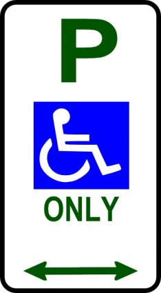 Disabled Parking Sign clip art Vector clip art - Free vector for ...