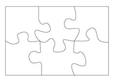 6 Piece Puzzle Template Clipart Best